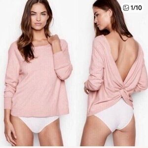 Victoria Secret Open Back Sweater Large